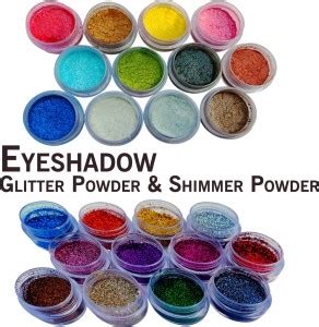 vizo Eye Makeup Hot look Set (12 Color Glitter + 12 Color Shimmer ...