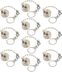 10PCS Metal Dust Cap with Chain, GX16 Aviation Connector Plug Cover ...