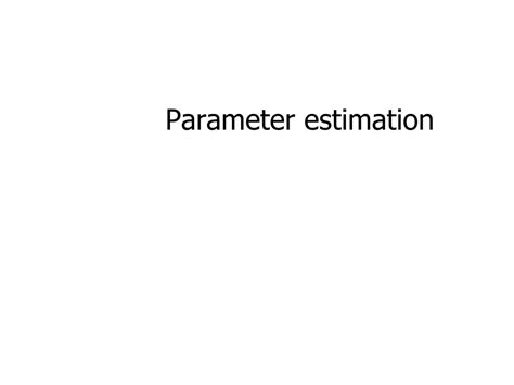 Parameter Estimation Example 的图像结果