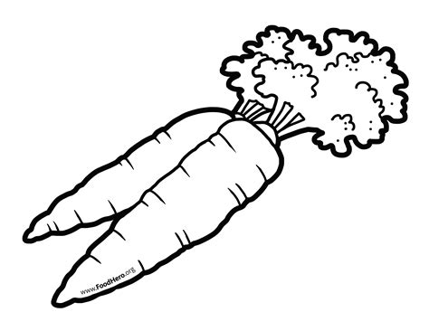 Carrots school illustration. #carrots #foodhero #blackline #bullentinboards | School ...