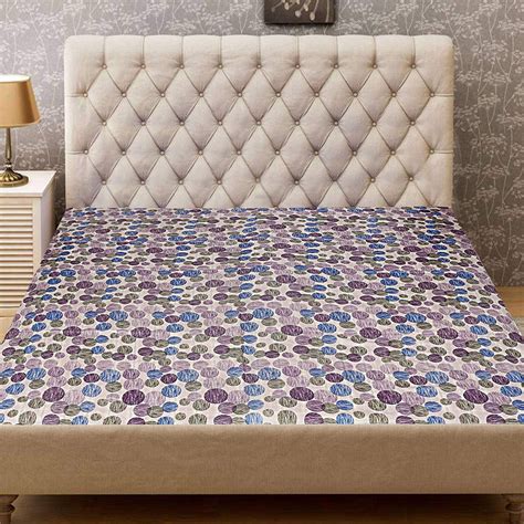 Kuber Industries Circle Design PVC Waterproof Mattress Protector Sheet ...