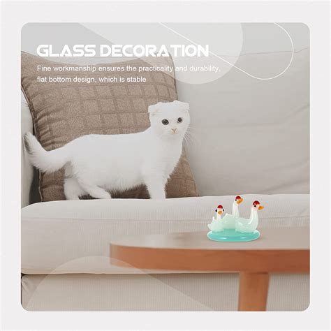 Buy VOSAREA Crystal Swan Animals Figurine Sparkling Swan Statue Hand ...