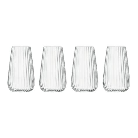 Buy Luigi Bormioli Set of 4 570ml Optica Stemless Glasses | About Living