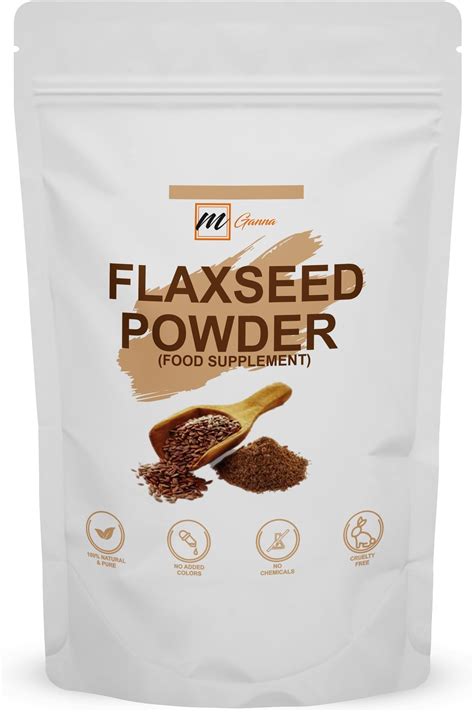 Amazon.com: mGanna Premium Flax Seed Powder - Nutrient-Rich Superfood for Everyday Wellness 0.5 ...