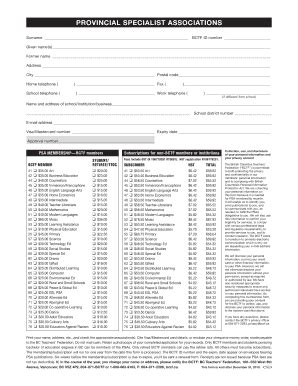 Fillable Online bctea PSA Application Form - bctea Fax Email Print ...