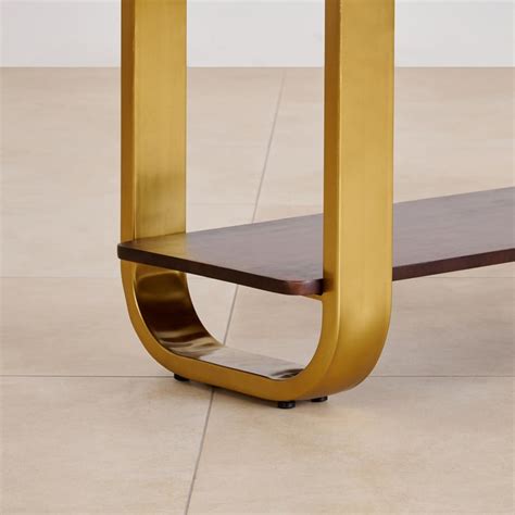 Buy Alexander Marble Top Console Table - Gold from Home Centre at just ...