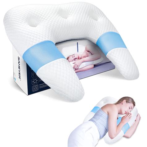 SAHEYER Side Sleeper Pillow, Body Pillow for Side Sleeper with U-Shaped ...