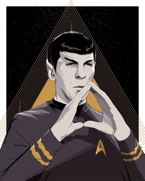 Star Trek - Spock - Leonard Nimoy - Fan Art - Hollywood Movie Poster ...