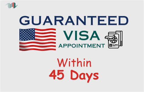 Guaranteed USA Visa Express Appointment in just 45 Days! 🇺🇸