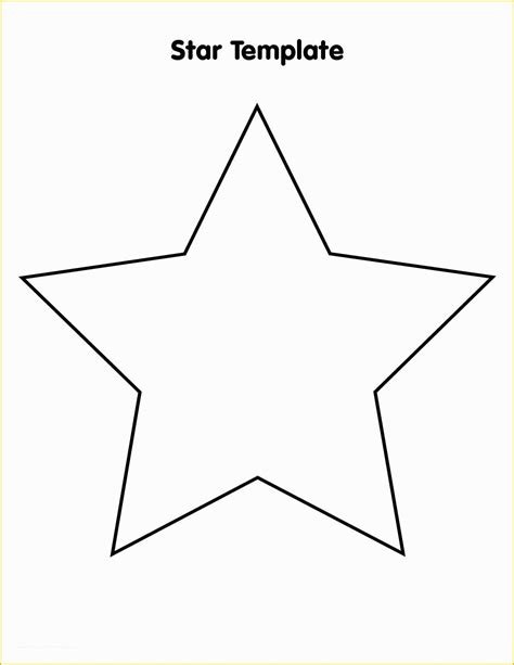 Free Printable Star Template Of Free Star Template Printable Download ...