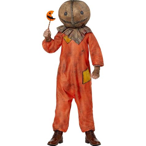 Trick 'r Treat Sam Costume for Kids, Orange Jumpsuit | Party Expert