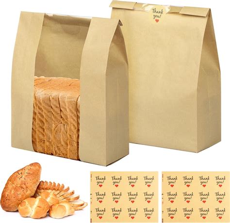 Amazon.com: 10 Pack Large Paper Bread Bags for Homemade Sourdough ...