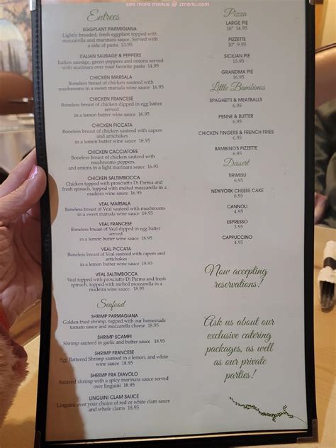 Online Menu of Mamas Italian Restaurant Restaurant, Burlington, North ...