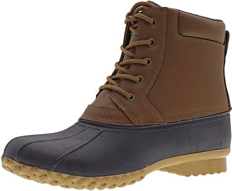 ARCTICSHIELD Men's Insulated Duck Boots, Tan/Light Brown, Sz 8 ...