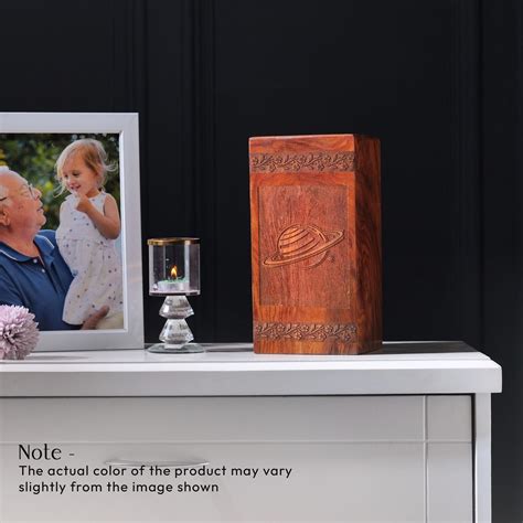 Buy Solar System Memorial Urns – Wooden Box For Cremation Ashes ...