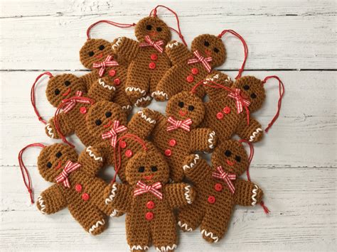 christmas crochet gingerbread man