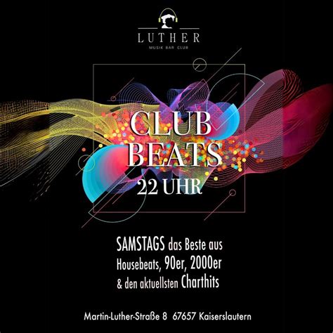 CLUBBEATS Housebeats 90er 2000er & Charthits, Luther.Musik|Bar|Club ...