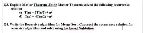 Image result for Master Theorem Examples Solved