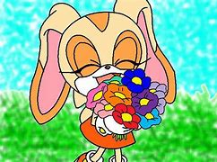 Image result for Cute Bunny Rabbit with Flowers