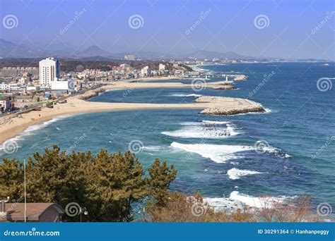 Korean east coastline stock photo. Image of city, wave - 30291364