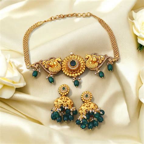 Golden Kamolika Antique Jewellery Set - New Arrival – Bling Bag