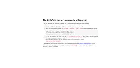 Server not Starting - Get Help - OctoPrint Community Forum