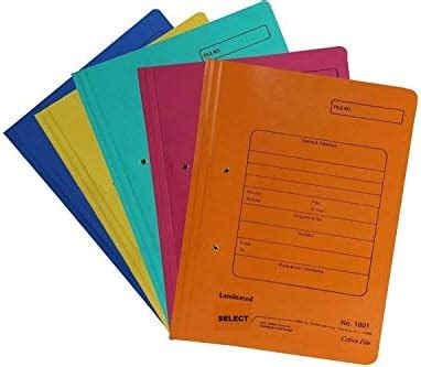 'SELECT' Cobra Spring Office Files Inner Laminated of Different Colors ...