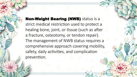 Management guidelines for spine and Non weight bearing guidelines | PPTX