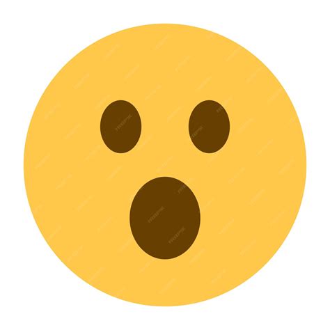 Premium Vector | Face With An Open Mouth Emoji Icon