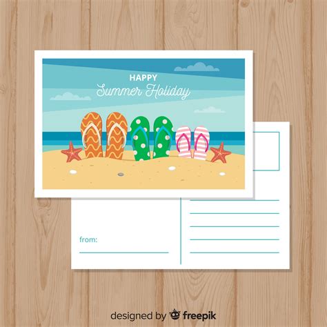 Free Vector | Summer postcard