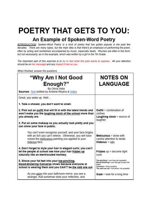Image result for Spoken Poem Examples