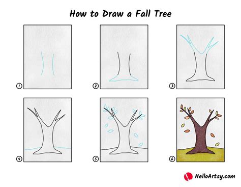 Fall Trees Drawing