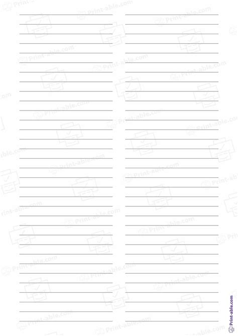 16 Free Lined Paper Printable | PRINT-ABLE