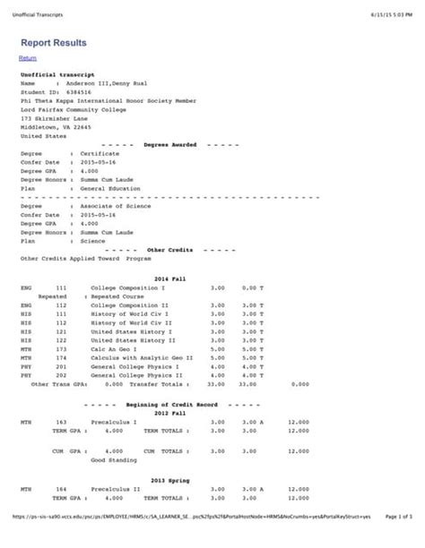 Image result for This Is Not Official Transcript