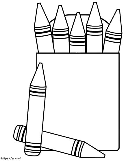 Crayon Box Coloring Pages