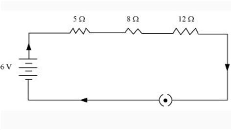 Draw a schematic diagram of an electric circuit consisting of a battery ...