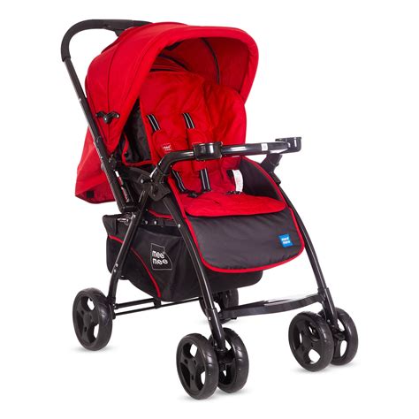 Mee Mee Baby Pram for 0-3 Years | 3 Level Seat Adjustment with Reversi