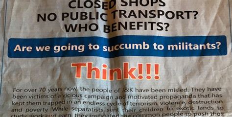 'Why Fear?': J&K Government's Newspaper Advertisement Pricks 'Normalcy ...