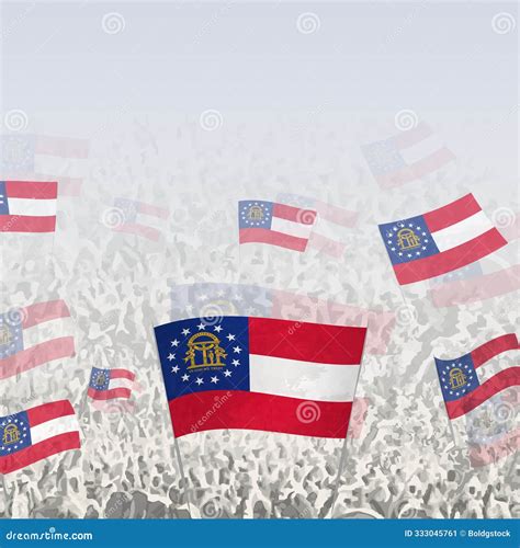 Flag Of Georgia Country Also Known As The Five Cross Flag Royalty-Free Stock Photo ...