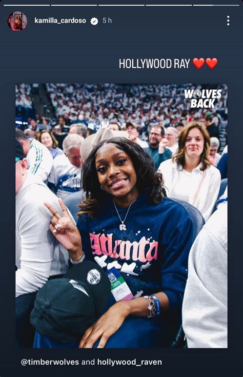 Chicago star Kamilla Cardoso hypes up Raven Johnson for appearance ...