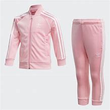 Image result for Girls Pink Adidas Tracksuit