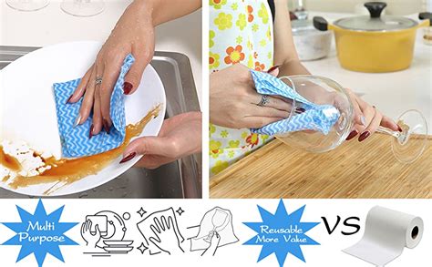 KASA Kitchen Roll Kitchen Tissue roll Cleaning Wipes Washable ...
