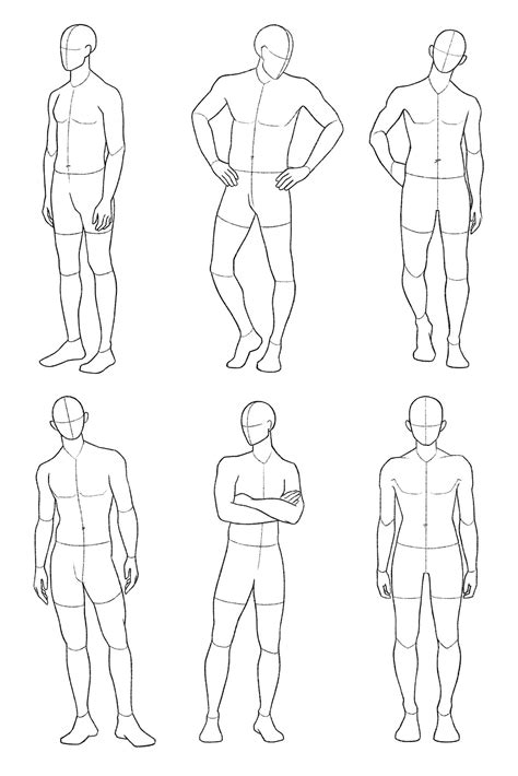 Men body drawing reference poses muscular man body tutorial easy body ...