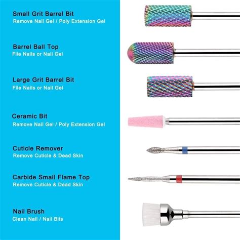 Nail Drill Bits Explained For Beginners at Krista Guerrero blog