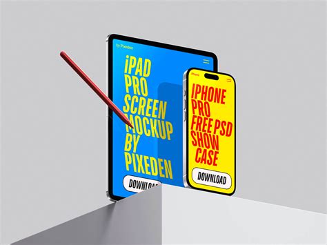 M5 iPad Pro & iPhone 17 Pro Max Mockup | Free PSD Templates