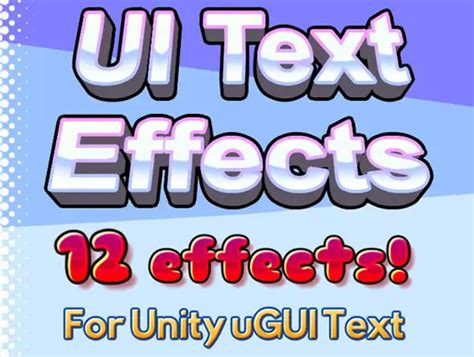 Unity3D Text Effects 的图像结果