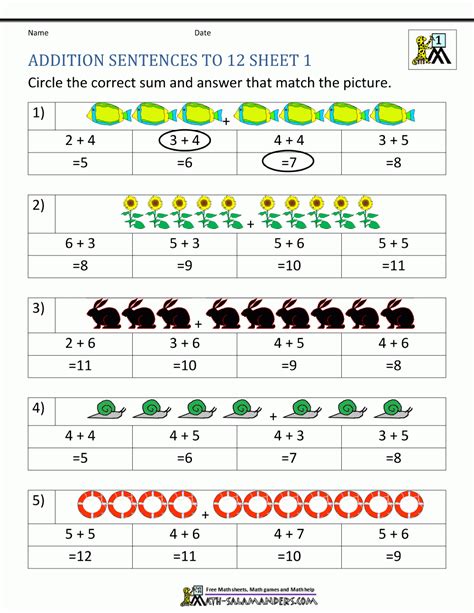 Image result for 1st Grade Math Worksheets Printable Packets