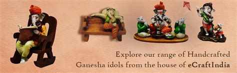Buy eCraftIndia Lord Ganesha Reading Book on Wooden Chair (LxWxH ...