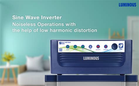 Luminous Eco Volt Neo 1050 Pure Sine Wave 900VA/12V Inverter for Home ...