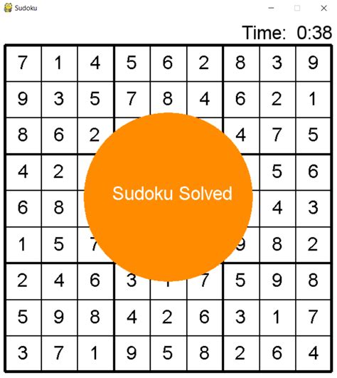 Sudoku Solver Using Backtracking 的图像结果